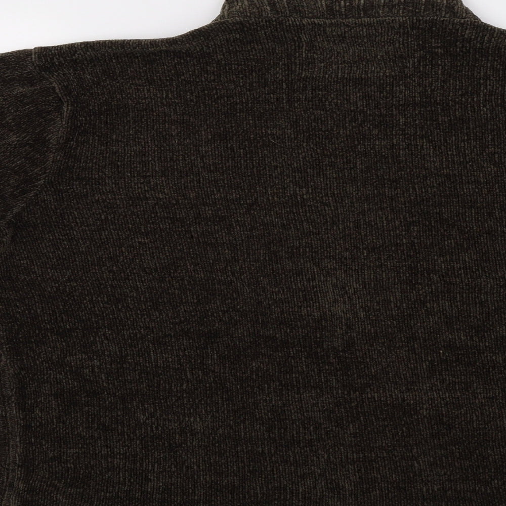 F&F Mens Brown   Full Zip Jumper Size L