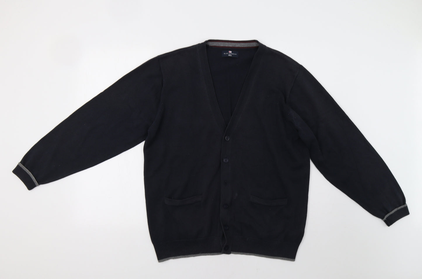 M&S Mens Blue   Cardigan Jumper Size L