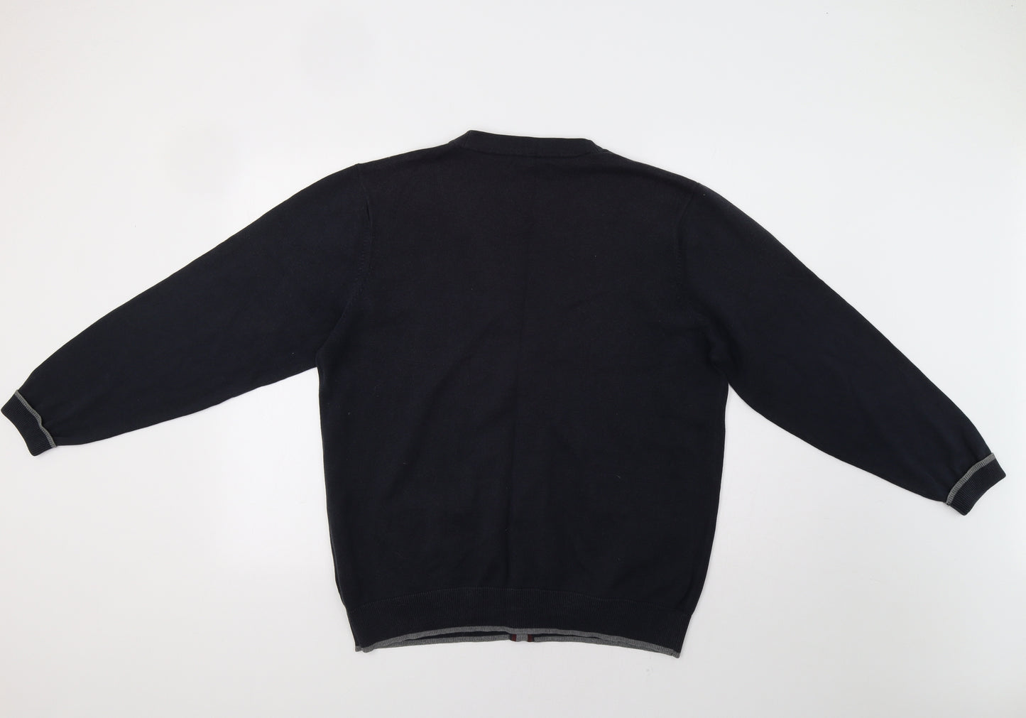 M&S Mens Blue   Cardigan Jumper Size L