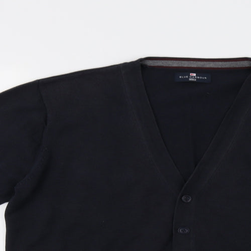 M&S Mens Blue   Cardigan Jumper Size L