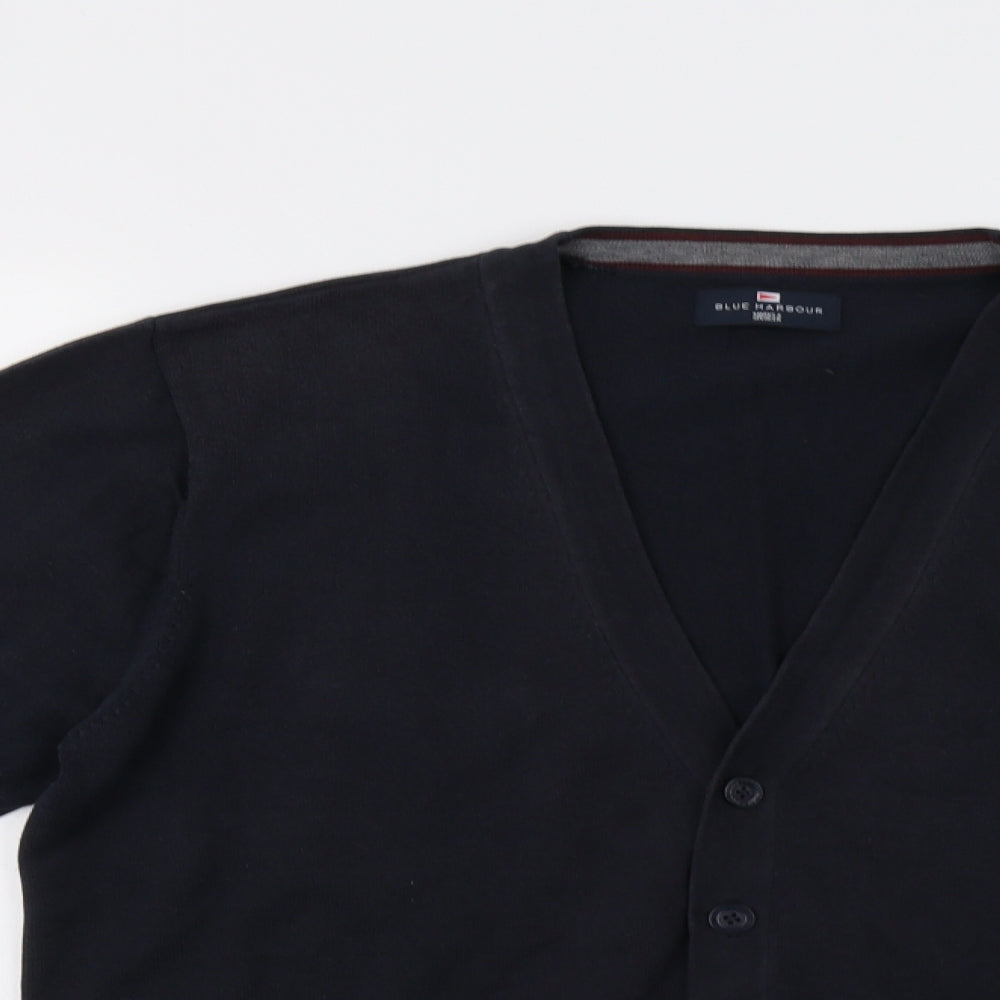 M&S Mens Blue   Cardigan Jumper Size L