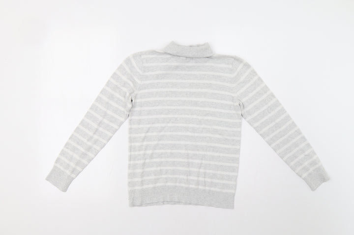 Gap Womens Grey Striped Pullover Jumper Size XS