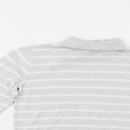 Gap Womens Grey Striped  Pullover Jumper Size XS