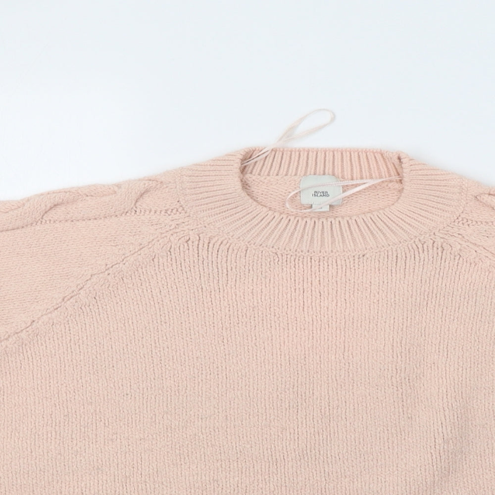 River Island Womens Pink   Pullover Jumper Size 10