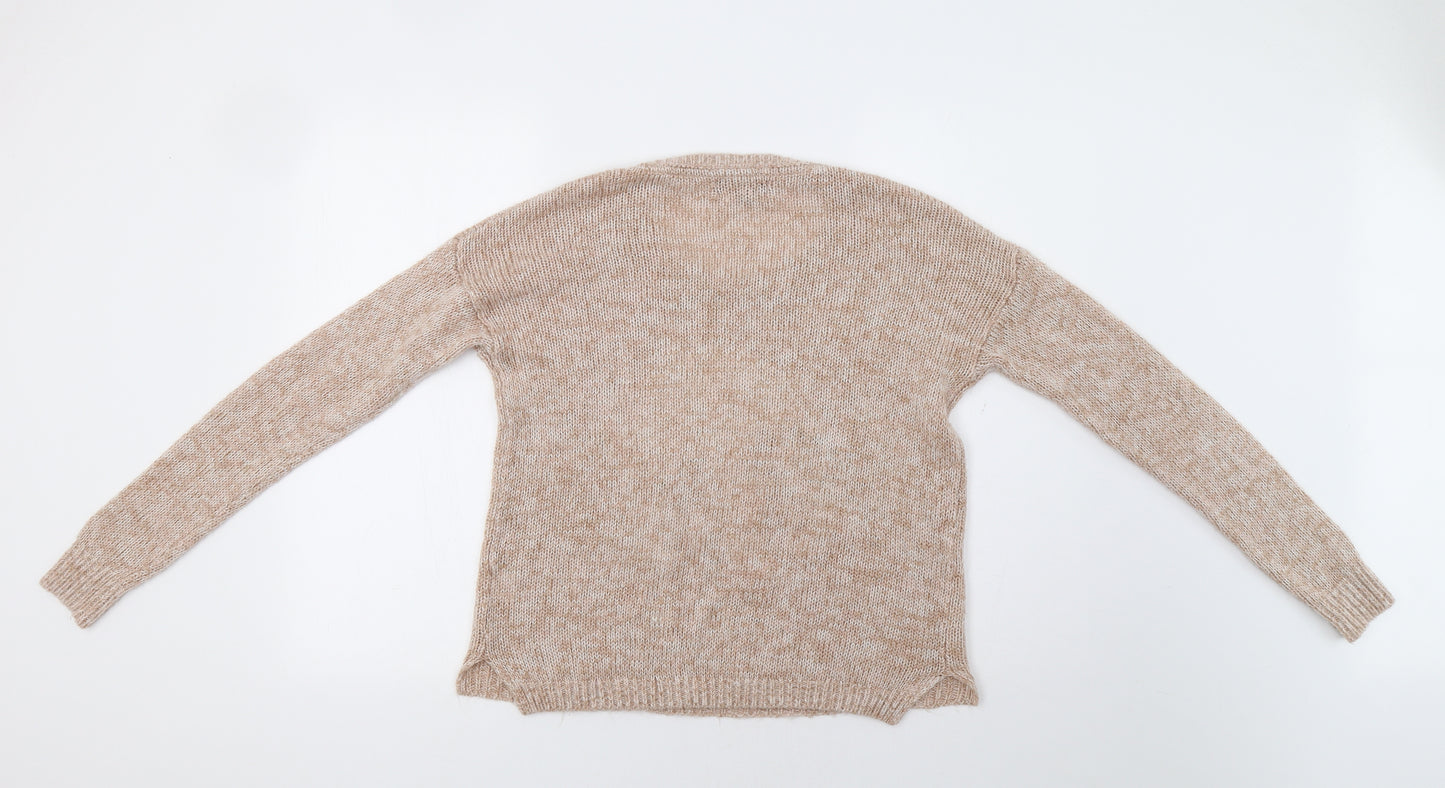 Internacionale Womens Beige   Pullover Jumper Size 10  - Bear