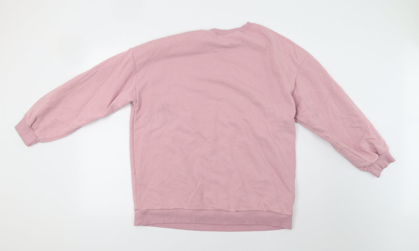 SheIn Womens Pink   Pullover Sweatshirt Size S