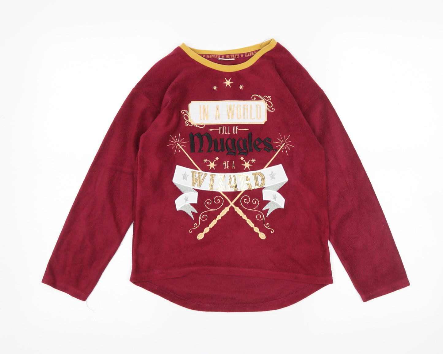 TU Girls Red   Top Pyjama Top Size 8-9 Years  - harry potter
