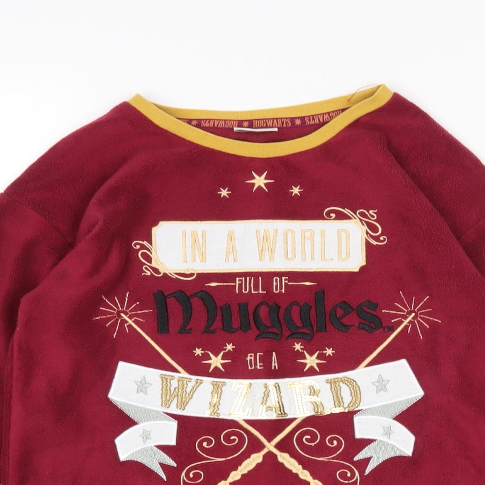 TU Girls Red   Top Pyjama Top Size 8-9 Years  - harry potter