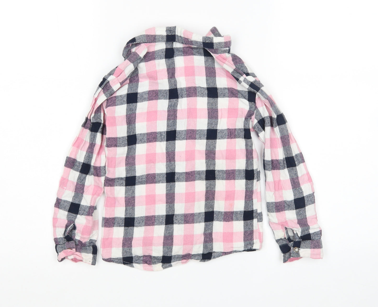 Primark Girls Multicoloured Check  Basic Button-Up Size 6-7 Years