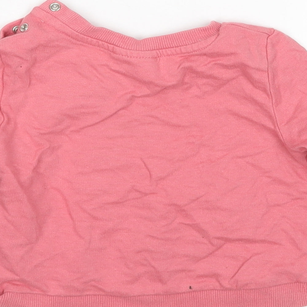 So Cute Girls Pink   Pullover Jumper Size 6-9 Months