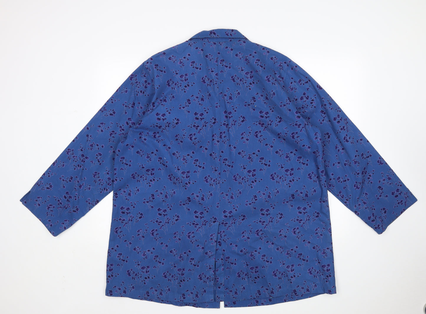 Past times Womens Blue Floral  Jacket  Size XL  - Shirt Jacket
