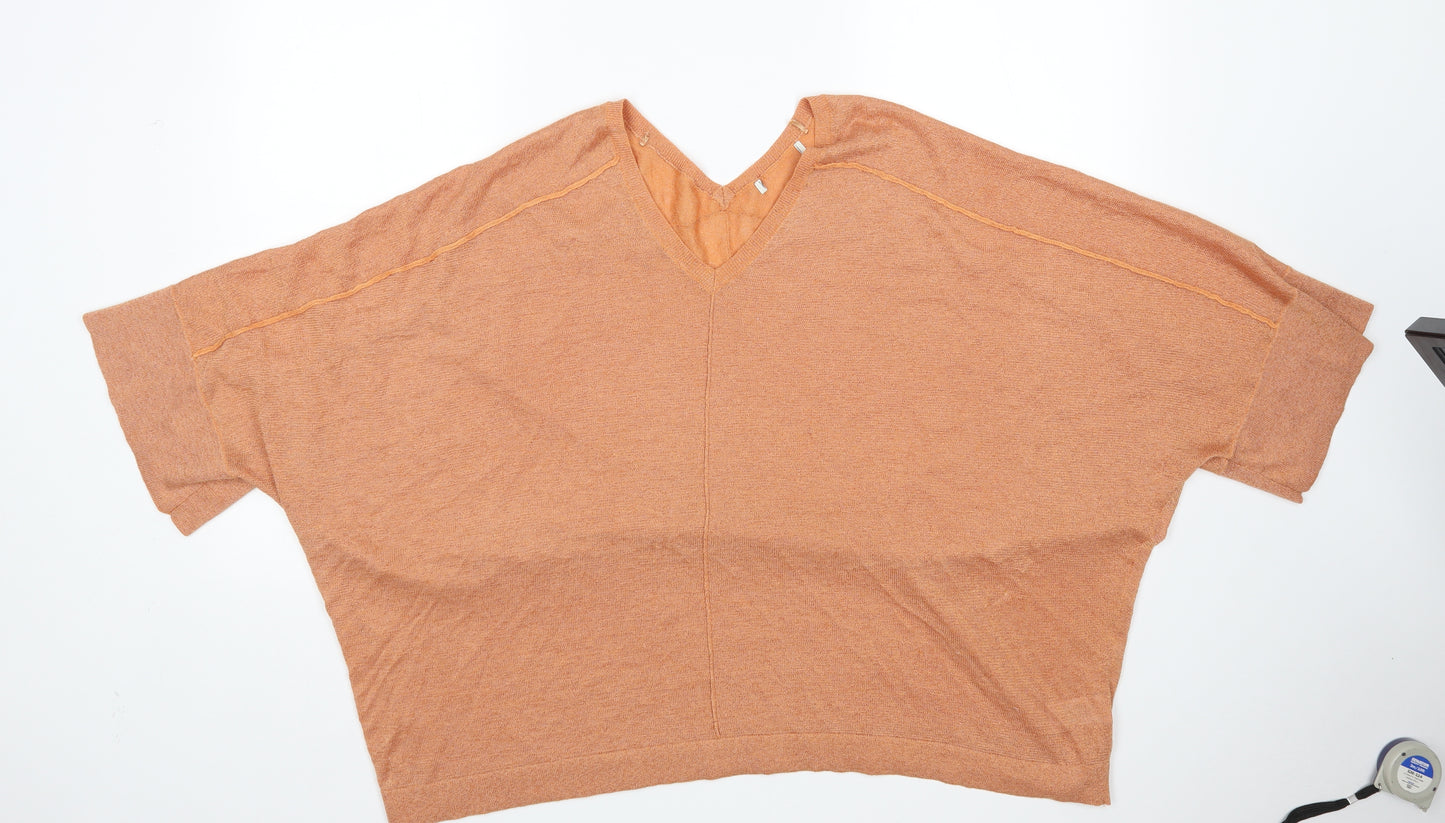 NEXT Womens Orange   Pullover Jumper Size XL