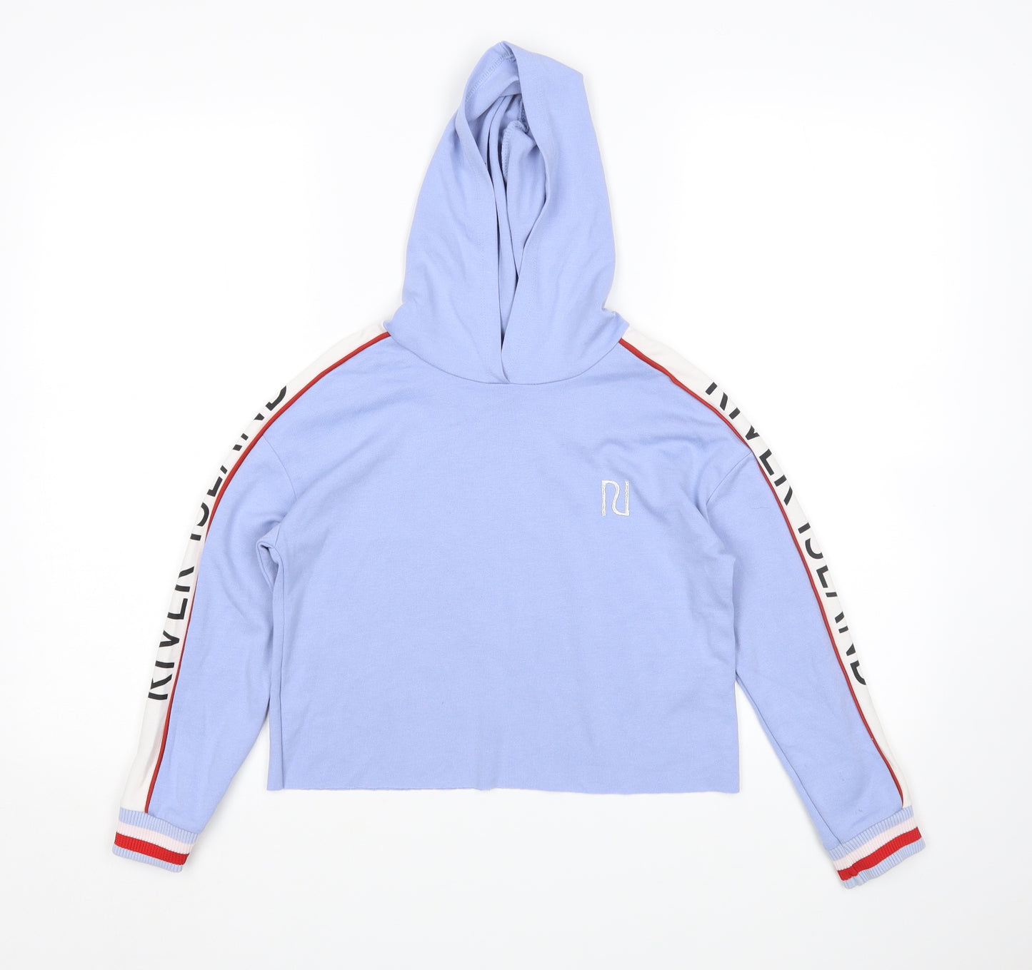 River Island Girls Blue   Pullover Hoodie Size 7-8 Years