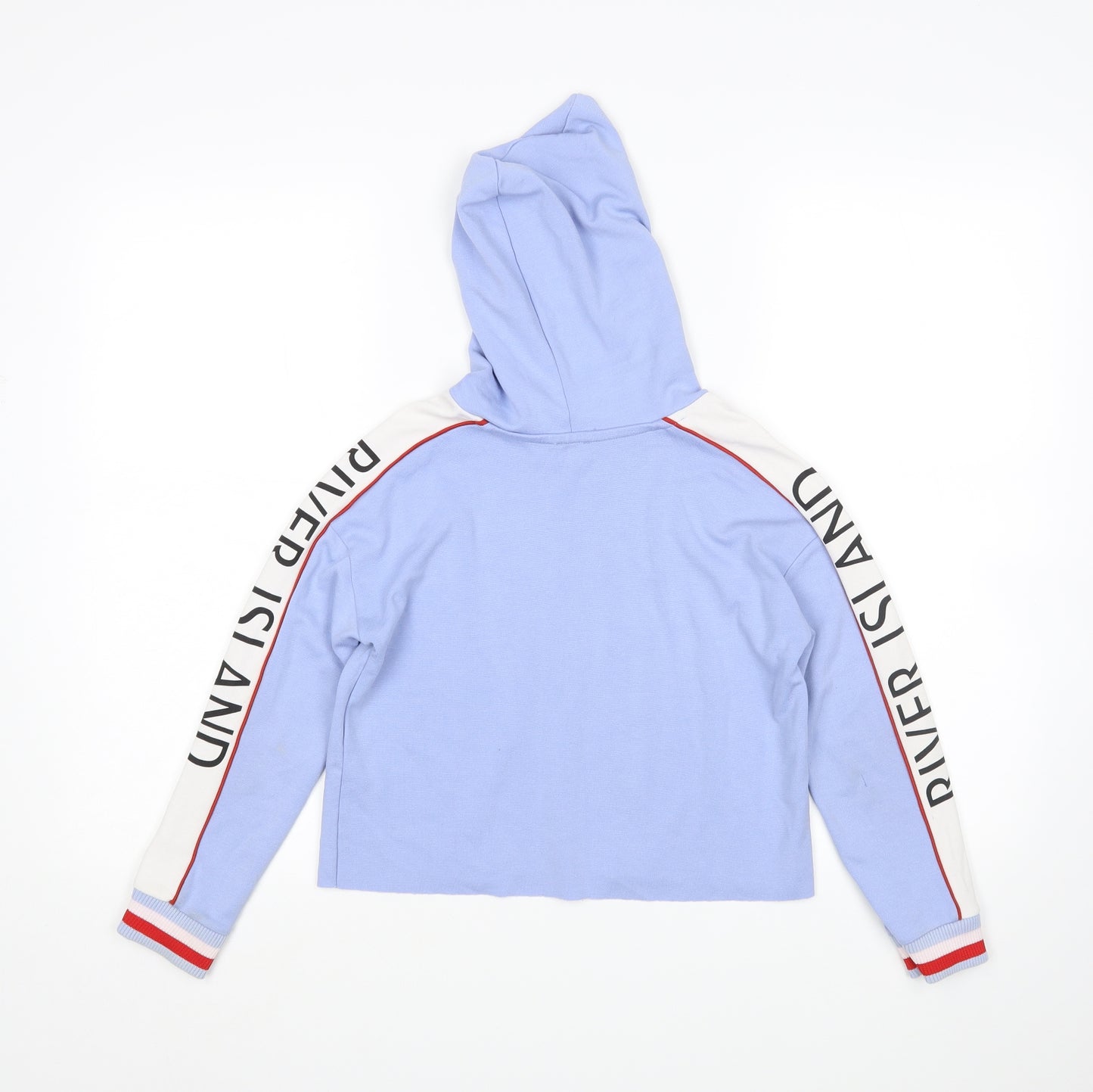 River Island Girls Blue   Pullover Hoodie Size 7-8 Years