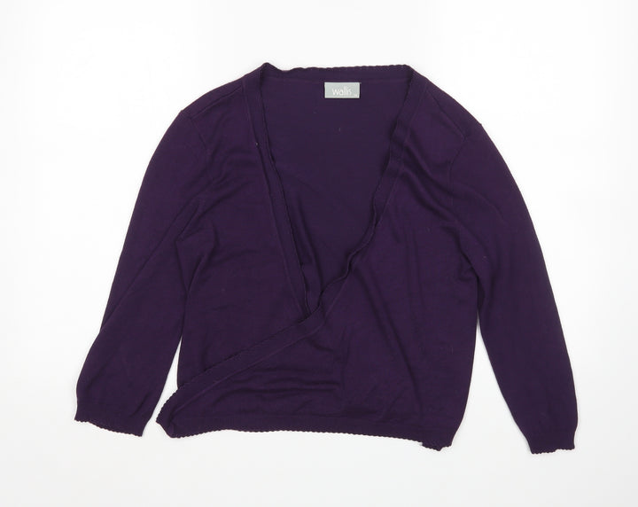 Wallis Womens Purple Cardigan Jumper Size M