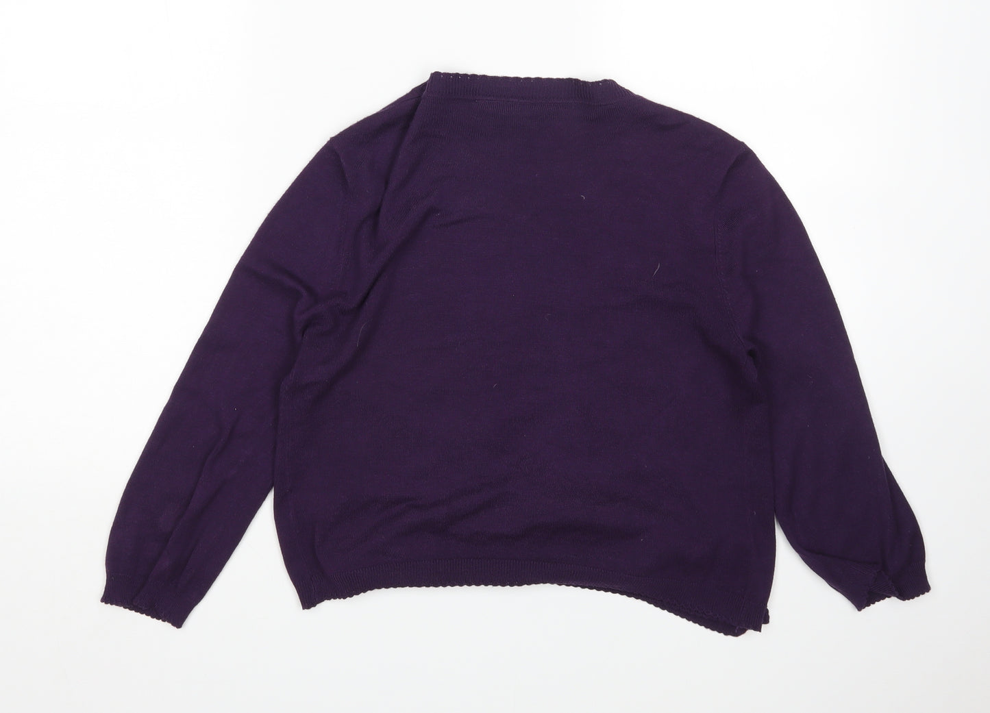 Wallis Womens Purple   Cardigan Jumper Size M