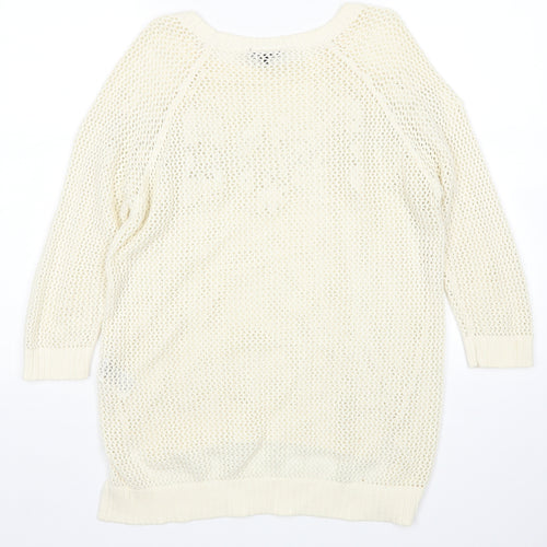 Warehouse Womens Beige   Pullover Jumper Size 10