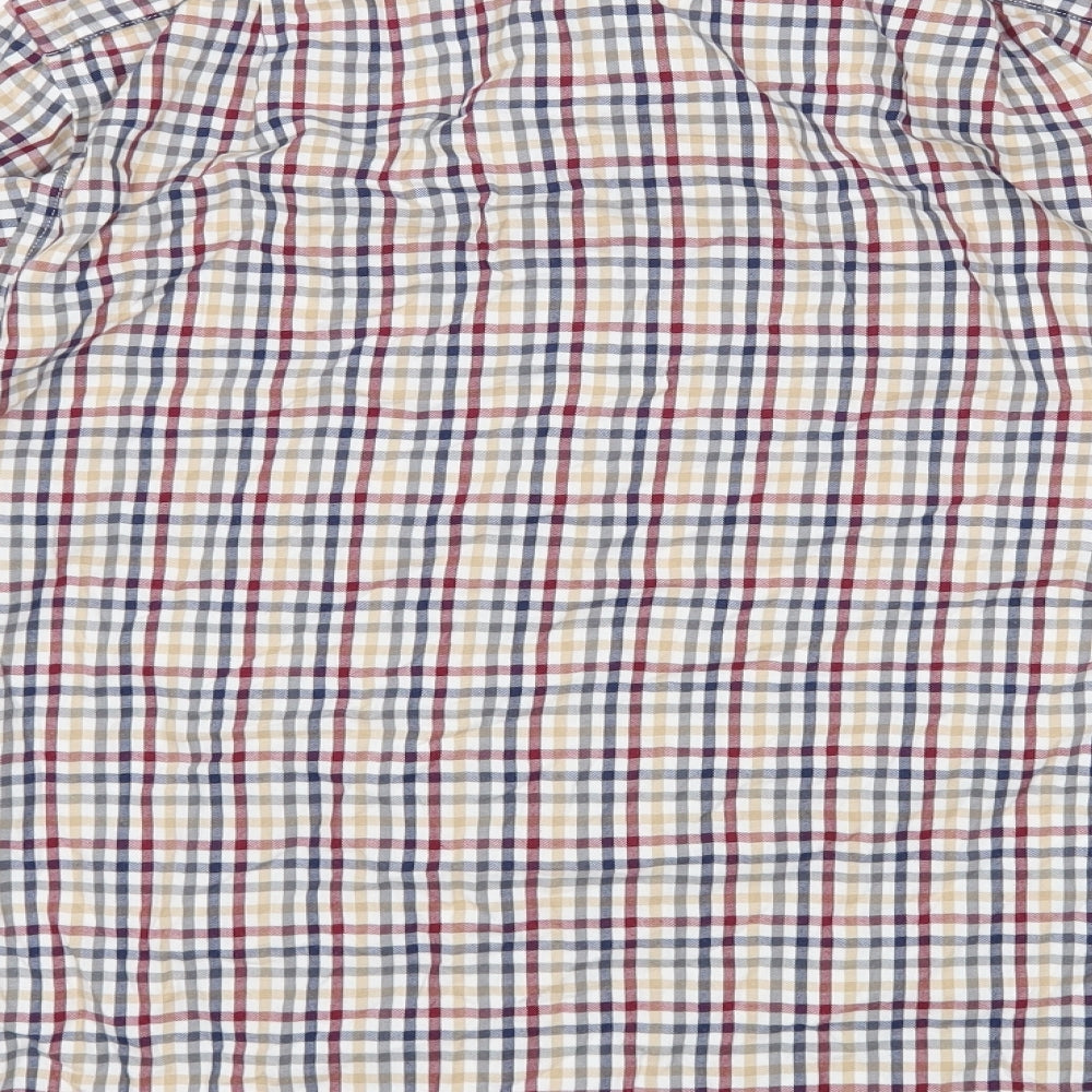 m&s Mens Multicoloured Check   Dress Shirt Size 15.5
