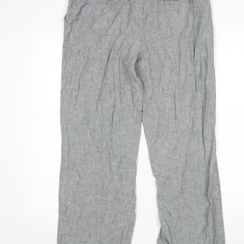 M&Co Womens Grey   Trousers  Size 14 L27 in