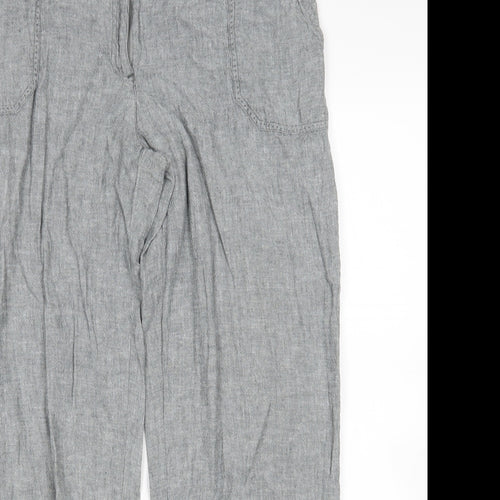 M&Co Womens Grey   Trousers  Size 14 L27 in