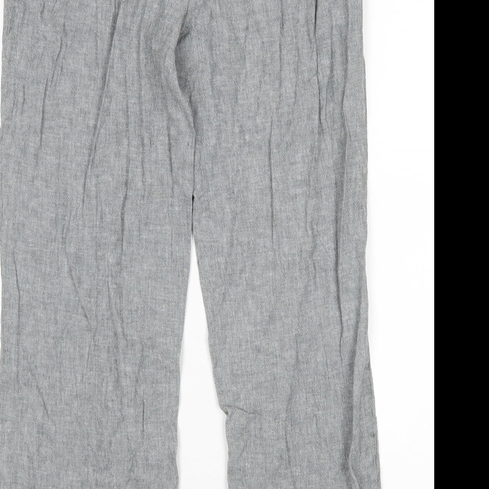 M&Co Womens Grey   Trousers  Size 14 L27 in