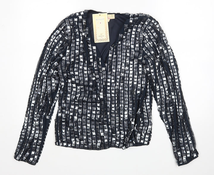 Maya Womens Blue   Cardigan Jumper Size 8