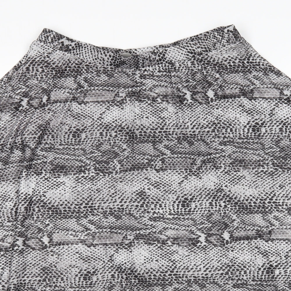 ASOS Womens Multicoloured Animal Print  A-Line Skirt Size 10