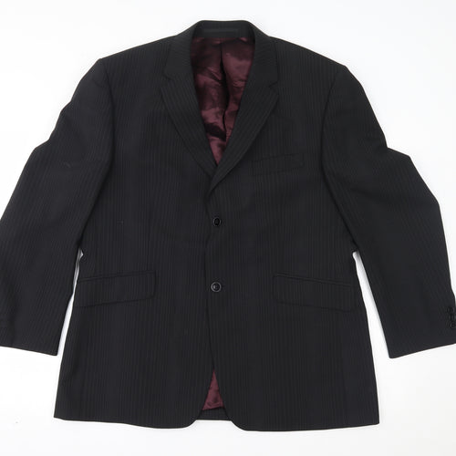 Burton Mens Black Striped  Jacket Blazer
