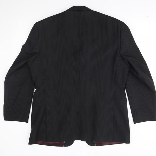 Burton Mens Black Striped  Jacket Blazer