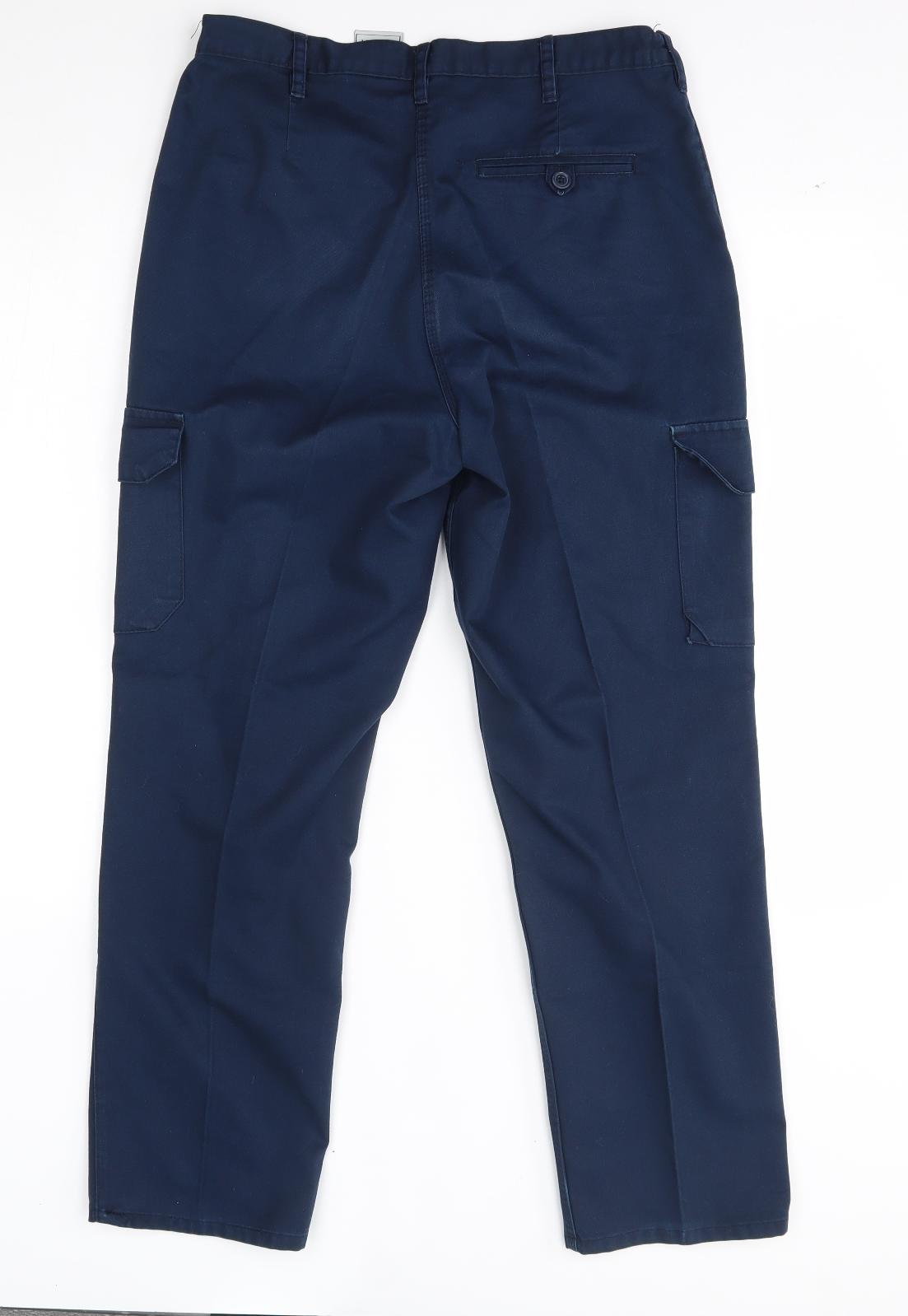 black knight Womens Blue   Cargo Trousers Size 10 L28 in