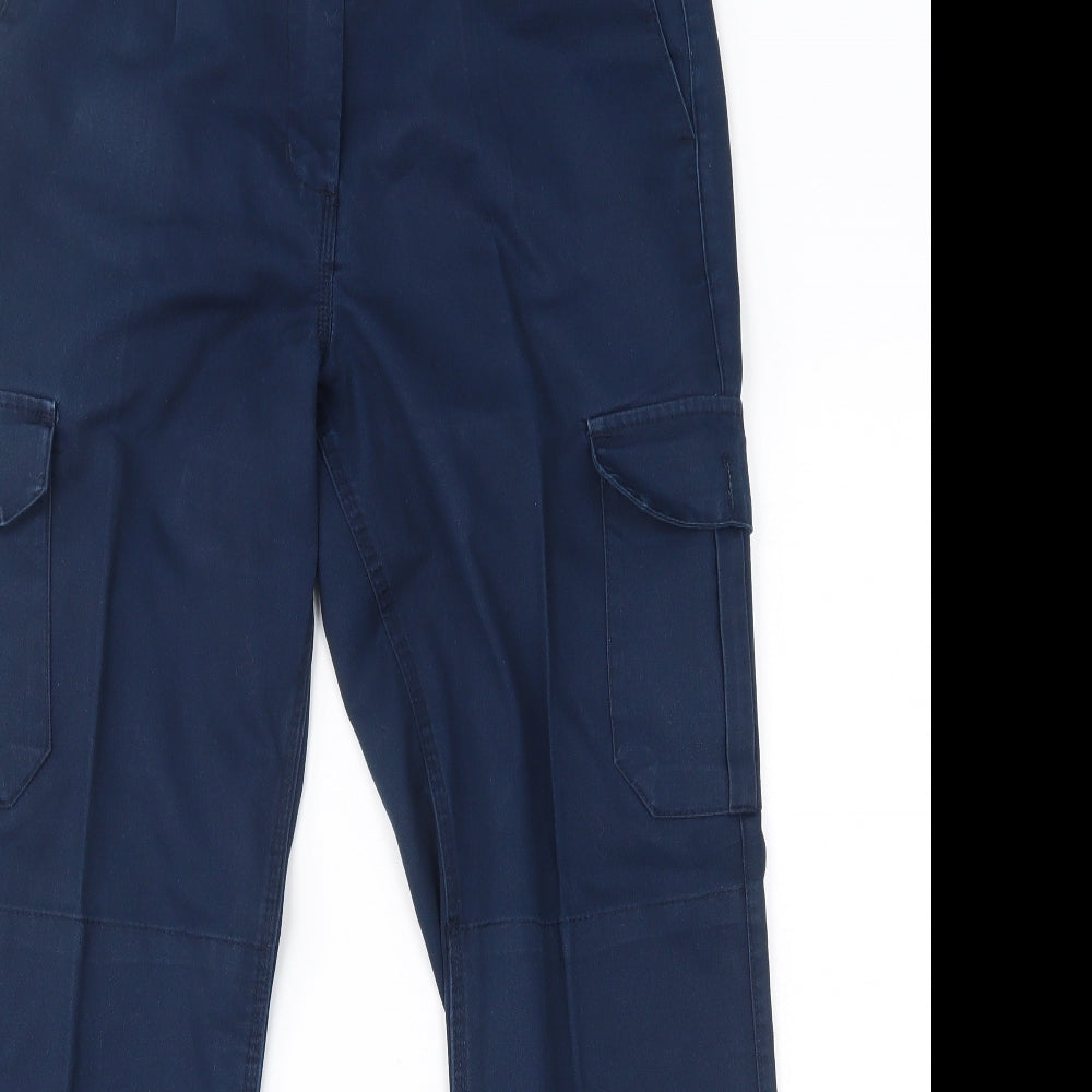 black knight Womens Blue   Cargo Trousers Size 10 L28 in