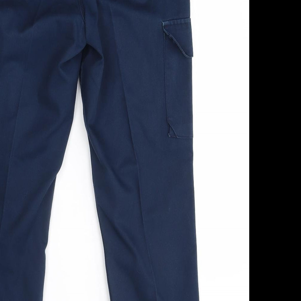 black knight Womens Blue   Cargo Trousers Size 10 L28 in