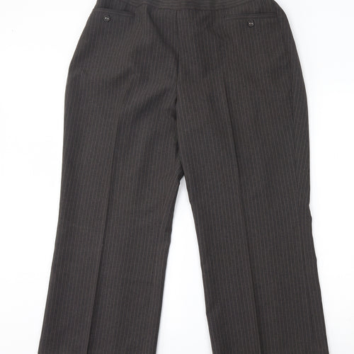 BM Womens Grey Striped  Trousers  Size 18 L24 in