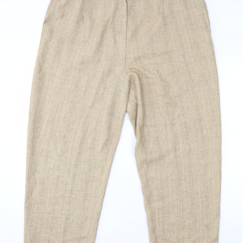 ELVI Womens Beige   Trousers  Size 20 L27 in