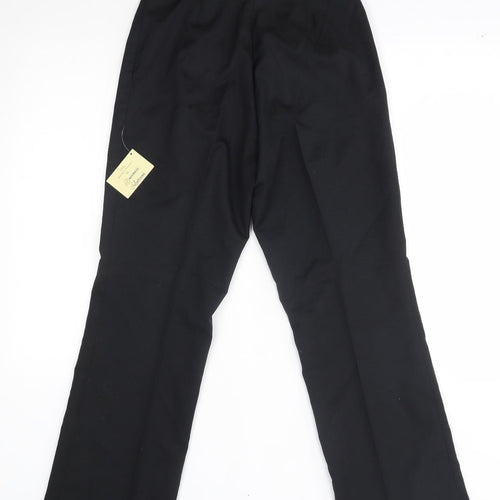 business solutions Womens Black    Suit Trousers Size 10 L28 in