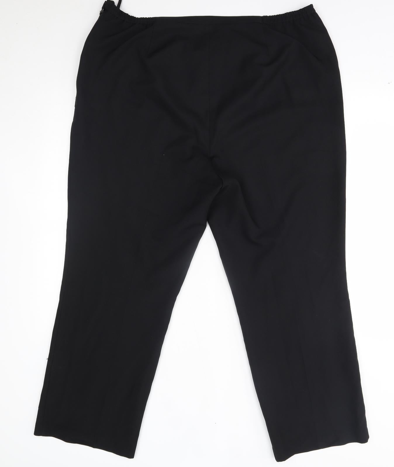 heather valley Womens Black   Trousers  Size 20 L28 in