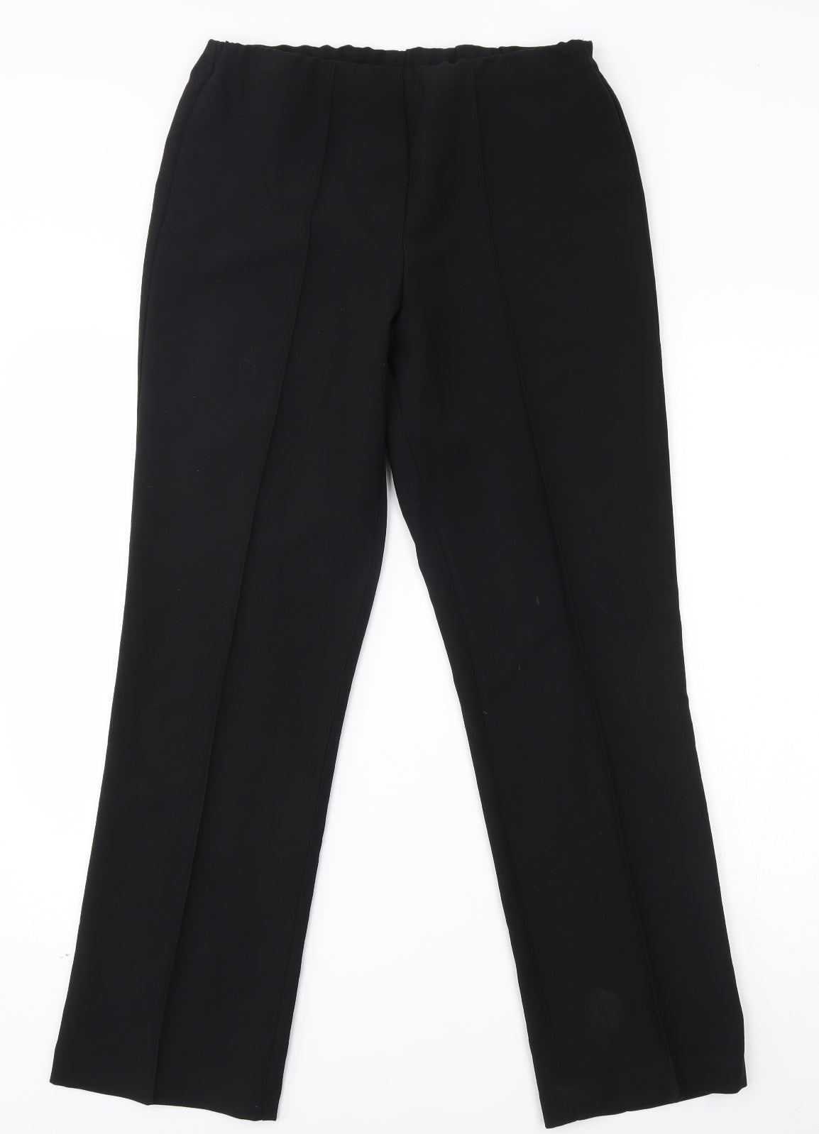 Mia Moda Womens Black   Trousers  Size 10 L28 in