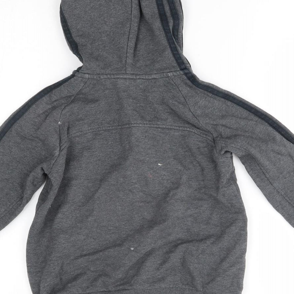 adidas Boys Grey   Pullover Hoodie Size 7-8 Years