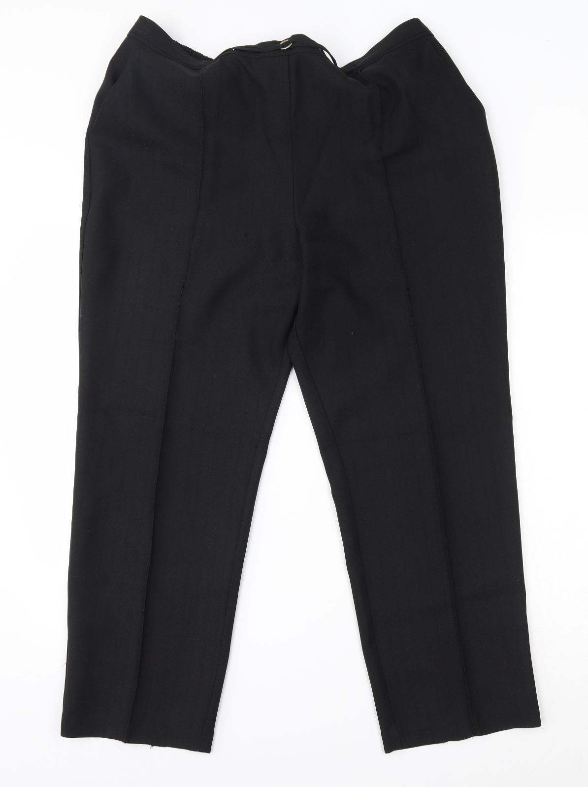 M&S Womens Black   Trousers  Size 16 L26 in