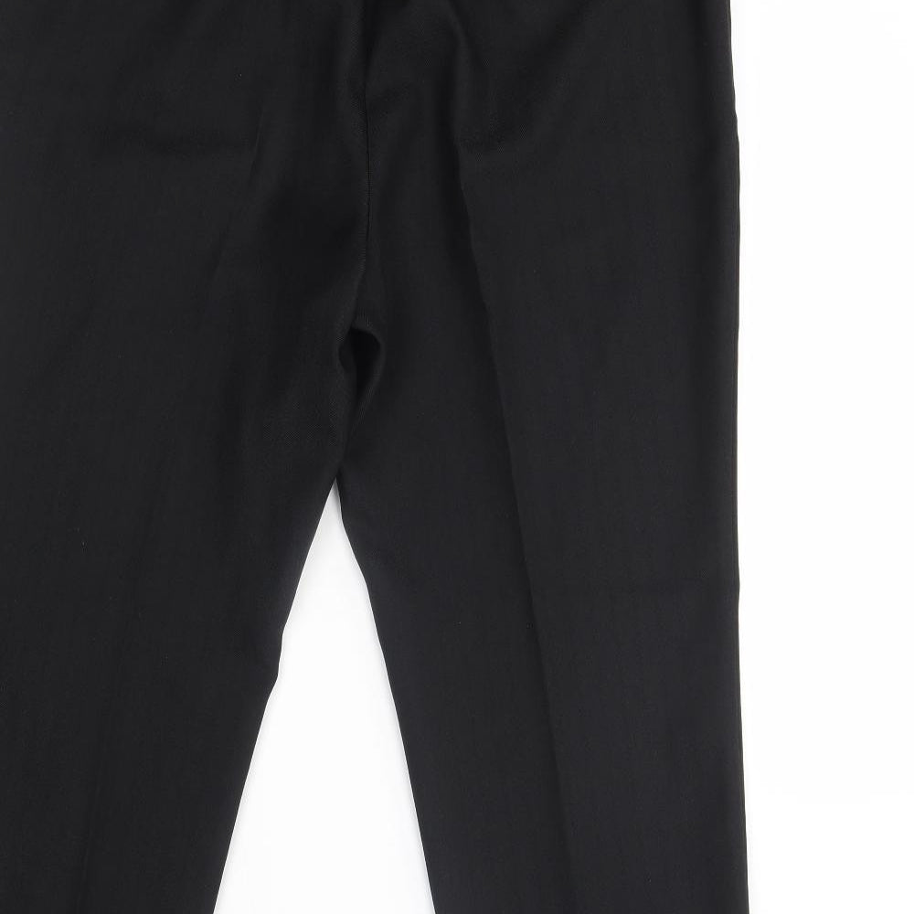 M&S Womens Black   Trousers  Size 16 L26 in