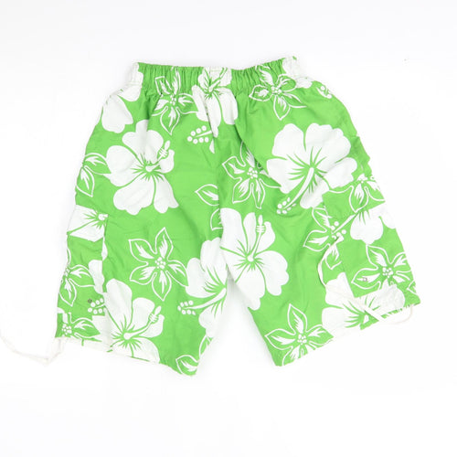 Avenue Mens Green Floral  Bermuda Shorts Size M - swim