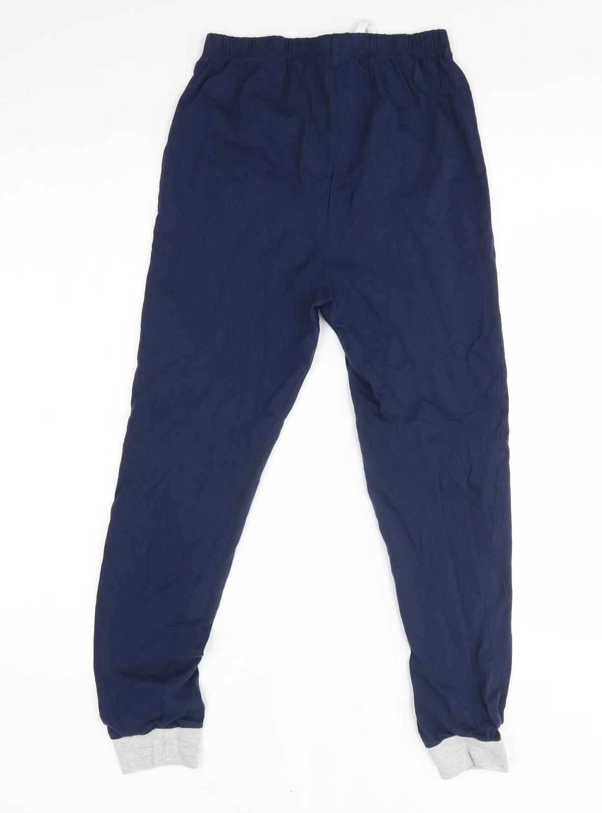 Matalan Boys Blue    Pyjama Pants Size 13 Years  - busy doing nothing