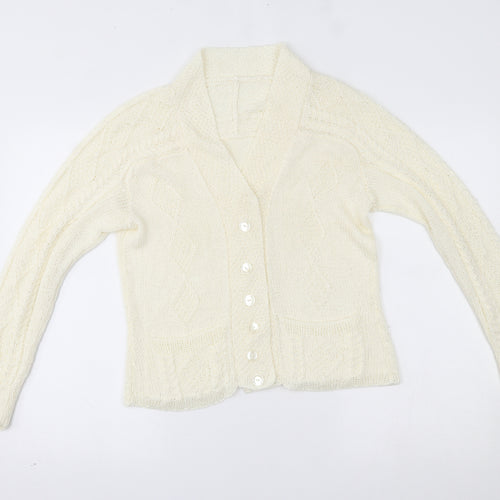 Preworn Womens Ivory   Cardigan Jumper One Size