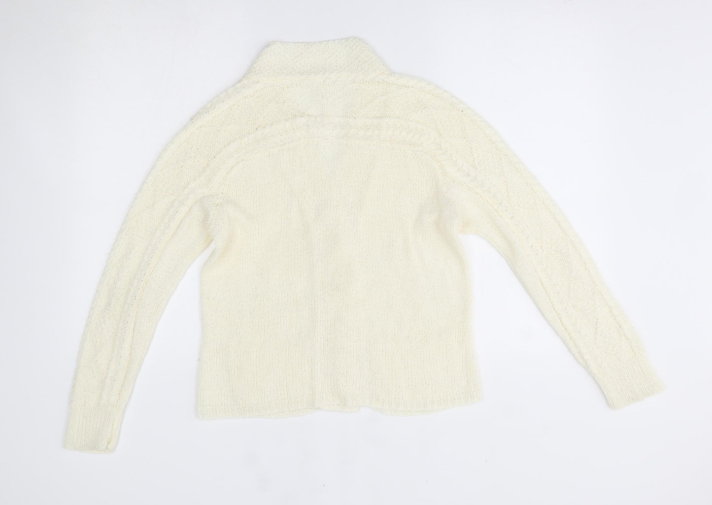 Preworn Womens Ivory   Cardigan Jumper One Size