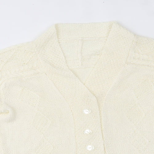 Preworn Womens Ivory   Cardigan Jumper One Size