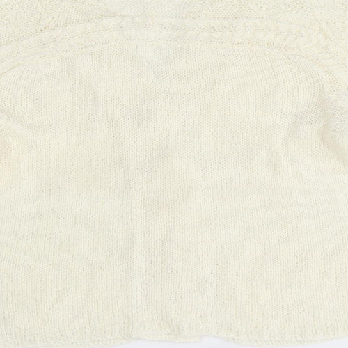 Preworn Womens Ivory   Cardigan Jumper One Size