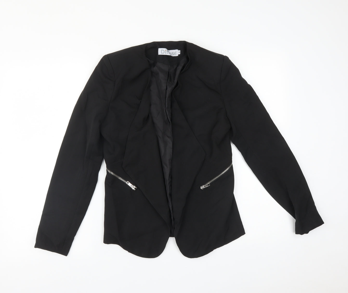 DIFFUSE Womens Black   Jacket Blazer Size 8