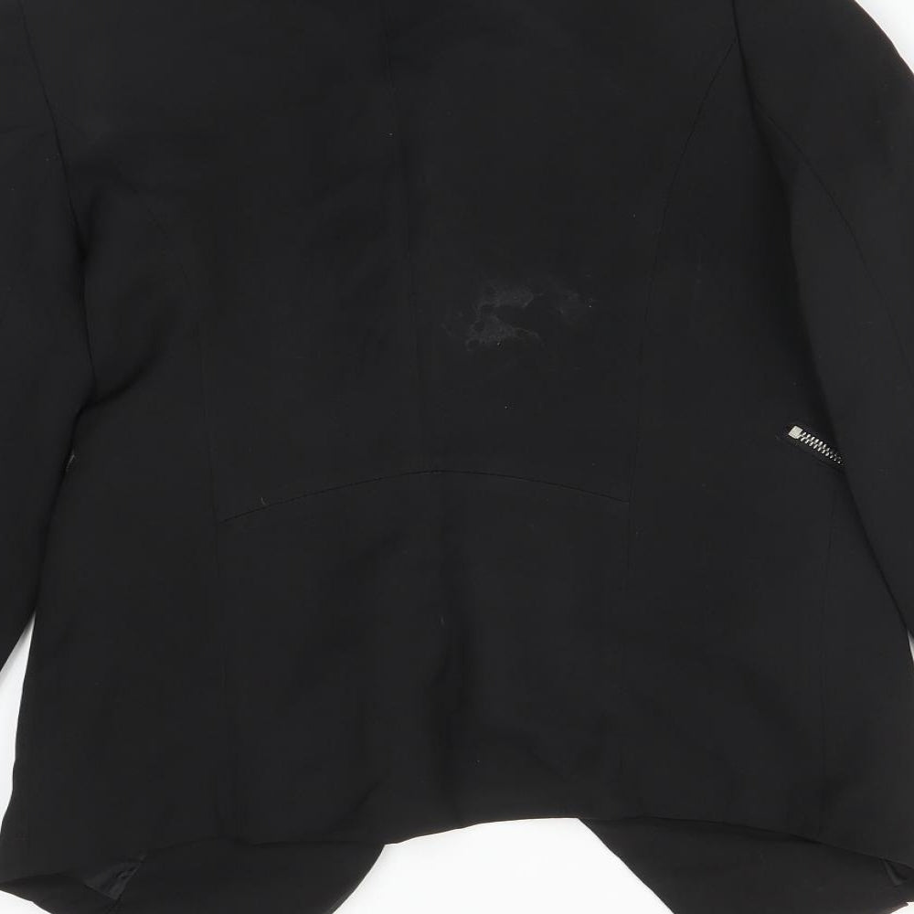 DIFFUSE Womens Black   Jacket Blazer Size 8