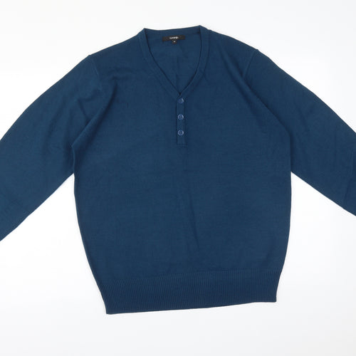 George Mens Blue   Pullover Sweatshirt Size M