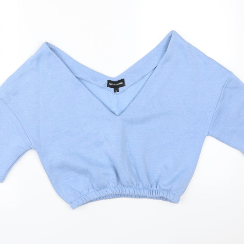 PRETTYLITTLETHING Womens Blue   Pullover Jumper Size S